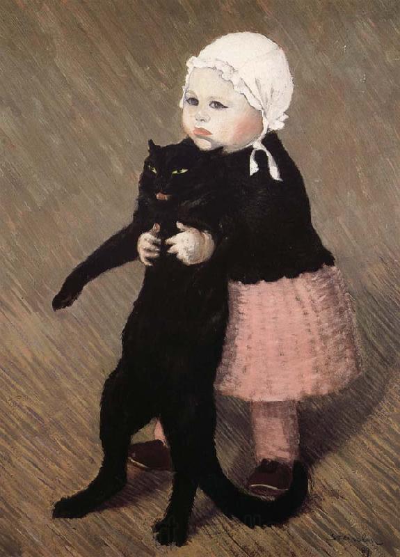 theophile-alexandre steinlen La Fillette au Chat